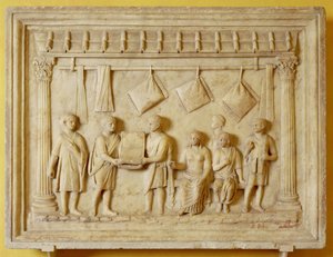 Cushion and Soft Furnishing store in Italy during the Augustan period